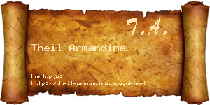 Theil Armandina névjegykártya